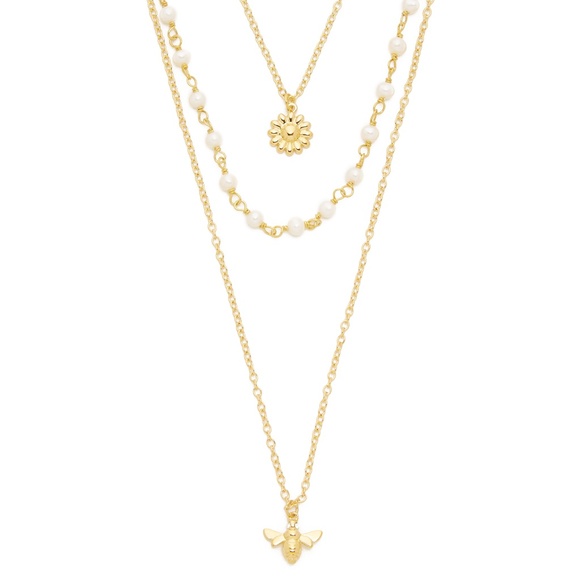 kate spade Jewelry - Kate Spade 12K Gold Queen Bee Layered Necklace